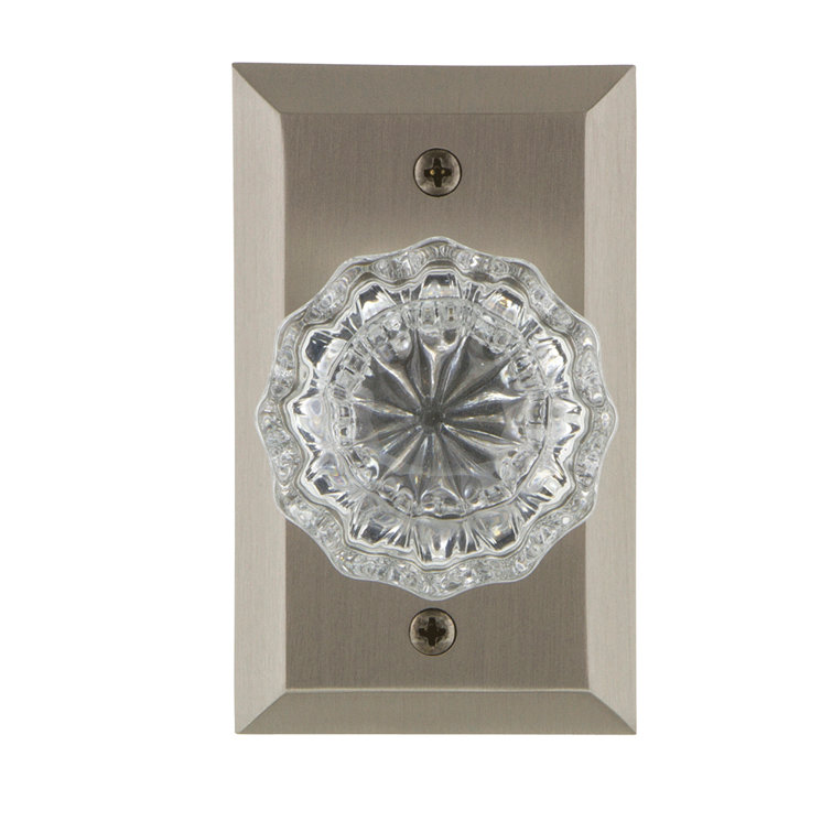 Nostalgic Warehouse Clear Crystal Privacy Door Knob with Studio Plate & Reviews Wayfair
